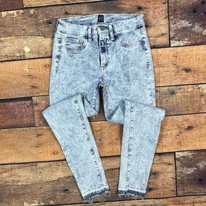 GAP Favorite Jegging Skinny Jeans Size 4/27 PT Beach Acid Wash Raw Hem 256679